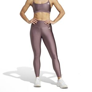 Adidas Women’s Optime Essentials Aeroready Purple Leggings Tights 2X NWT